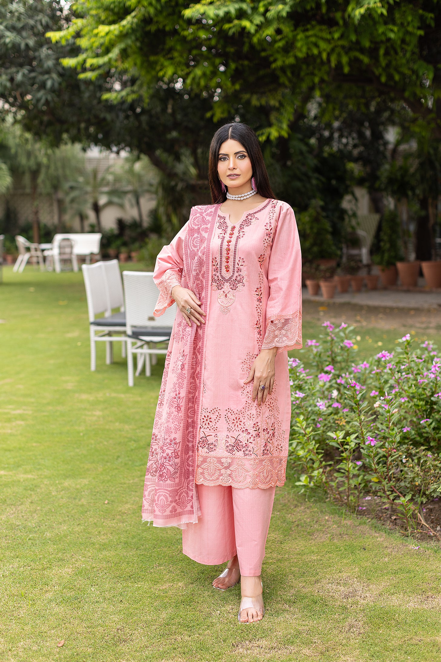CAMBRIC COTTON | RTW | SHIRT, TROUSER & DUPATTA