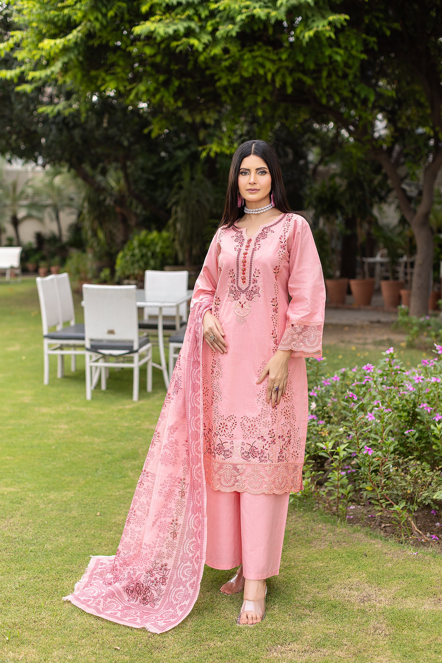 CAMBRIC COTTON | RTW | SHIRT, TROUSER & DUPATTA