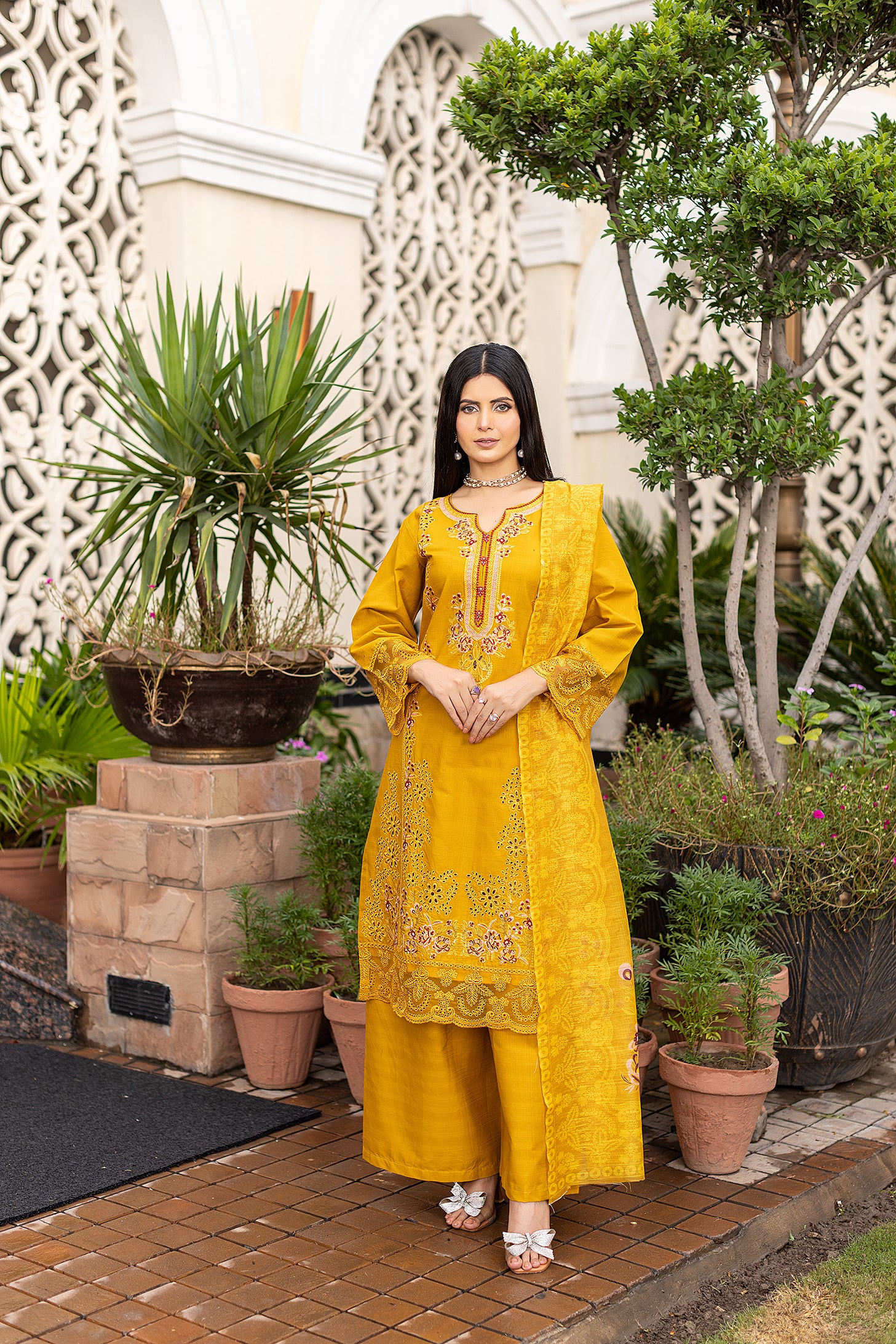 CAMBRIC COTTON | RTW | SHIRT, TROUSER & DUPATTA