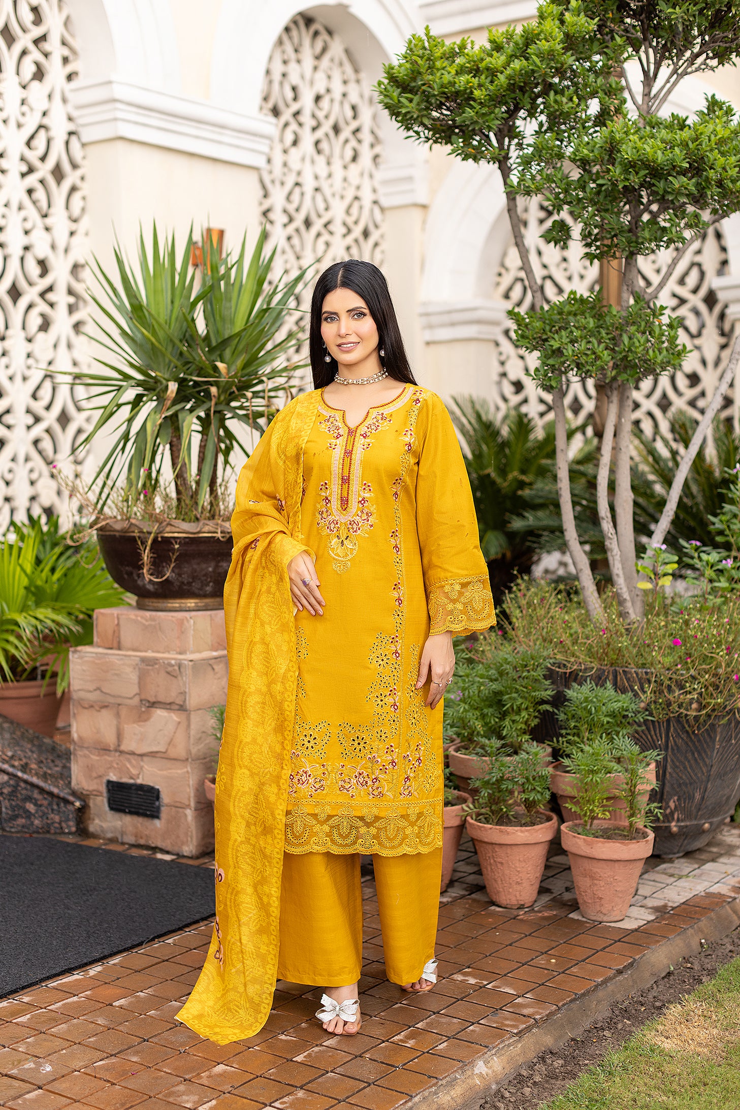 CAMBRIC COTTON | RTW | SHIRT, TROUSER & DUPATTA