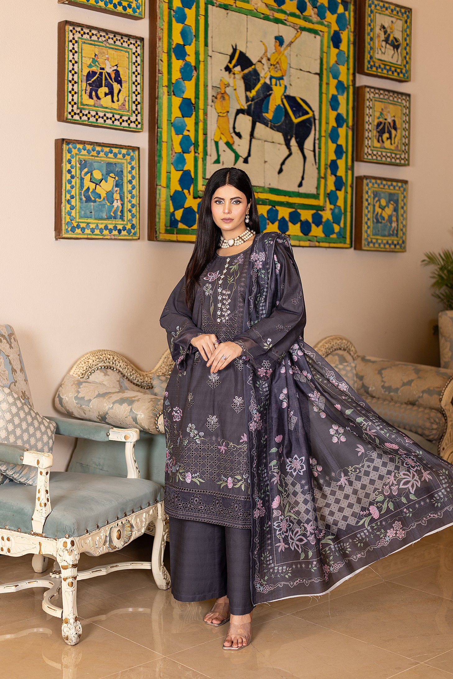 CAMBRIC COTTON | RTW | SHIRT, TROUSER & DUPATTA