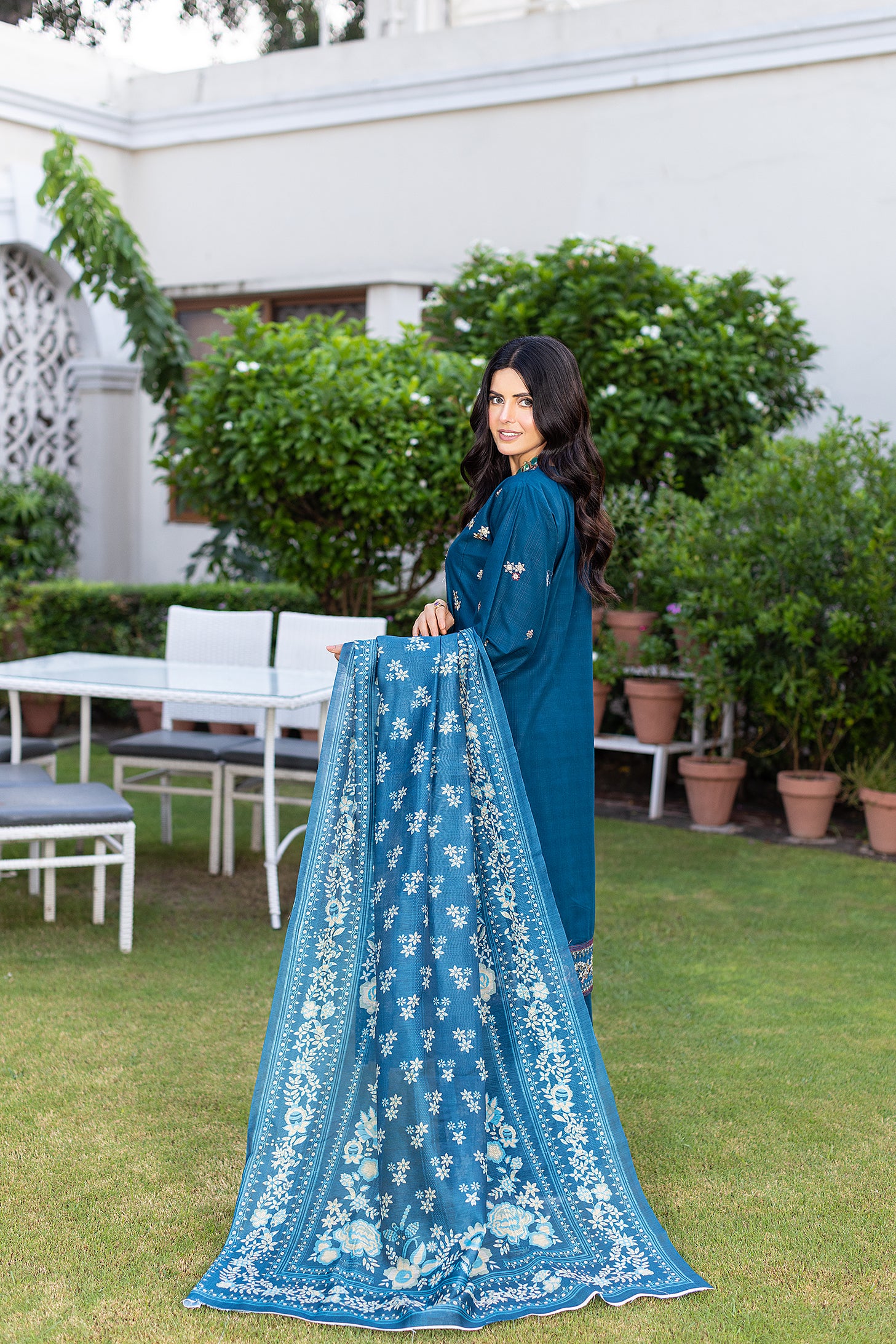CAMBRIC COTTON | RTW | SHIRT, TROUSER & DUPATTA