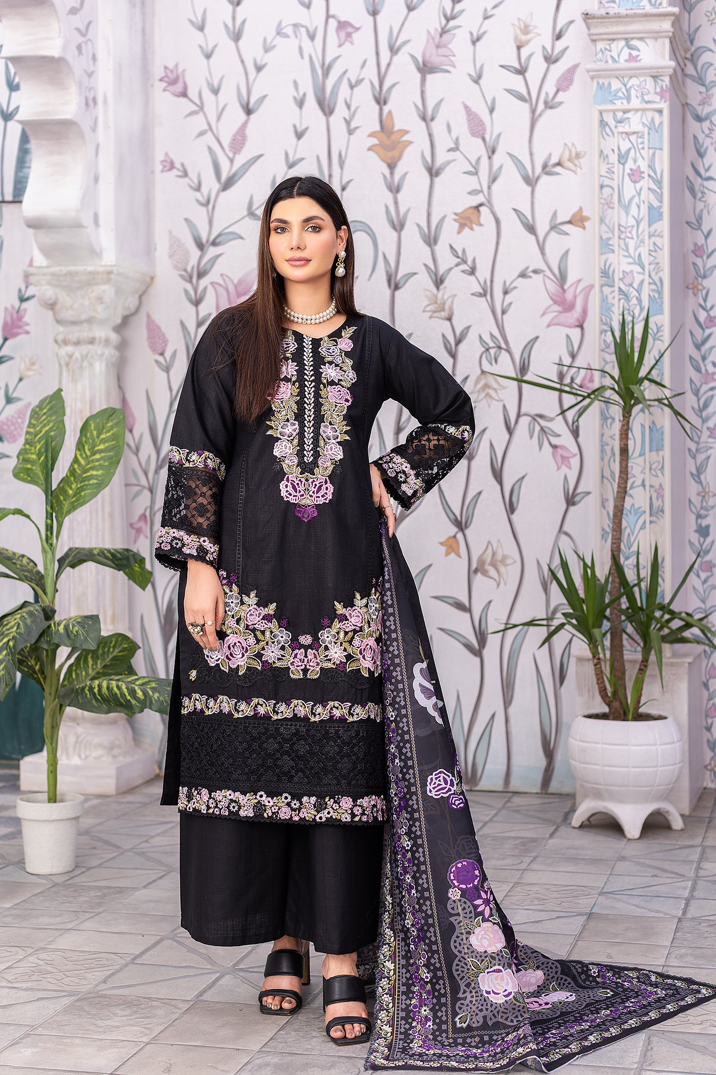 CAMBRIC COTTON | RTW | SHIRT, TROUSER & DUPATTA