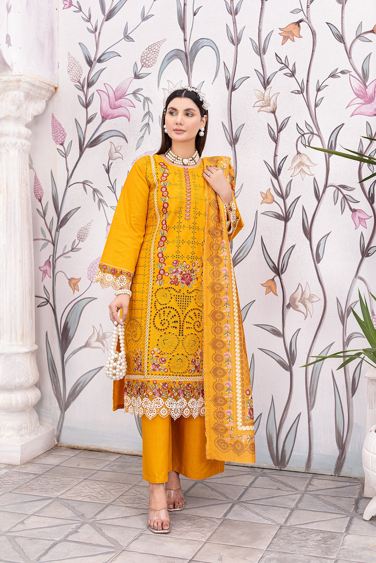 CAMBRIC COTTON | RTW | SHIRT, TROUSER & DUPATTA