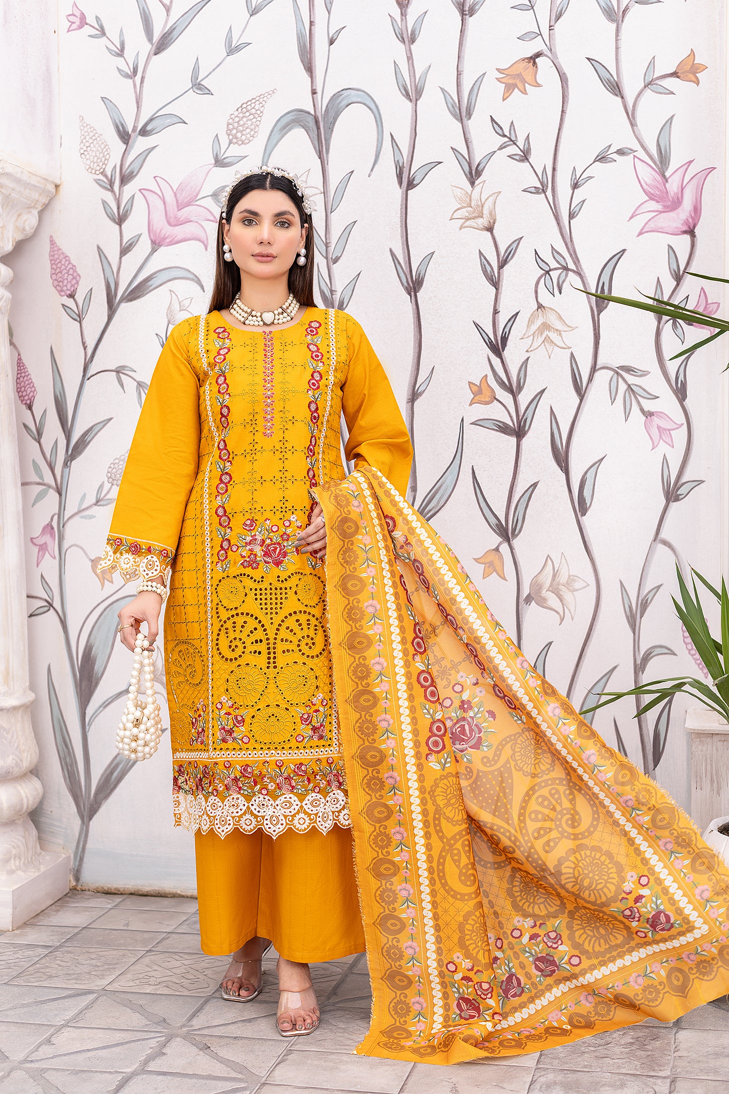 CAMBRIC COTTON | RTW | SHIRT, TROUSER & DUPATTA