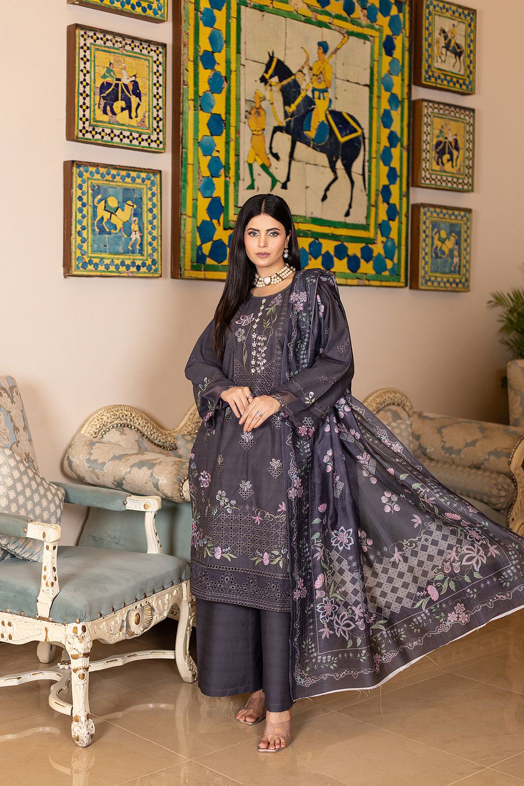 CAMBRIC COTTON | RTW | SHIRT, TROUSER & DUPATTA