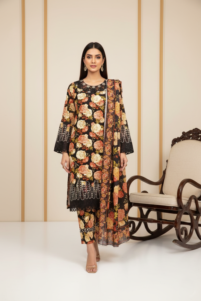 KHADDAR | RTW | SHIRT, TROUSER & DUPATTA