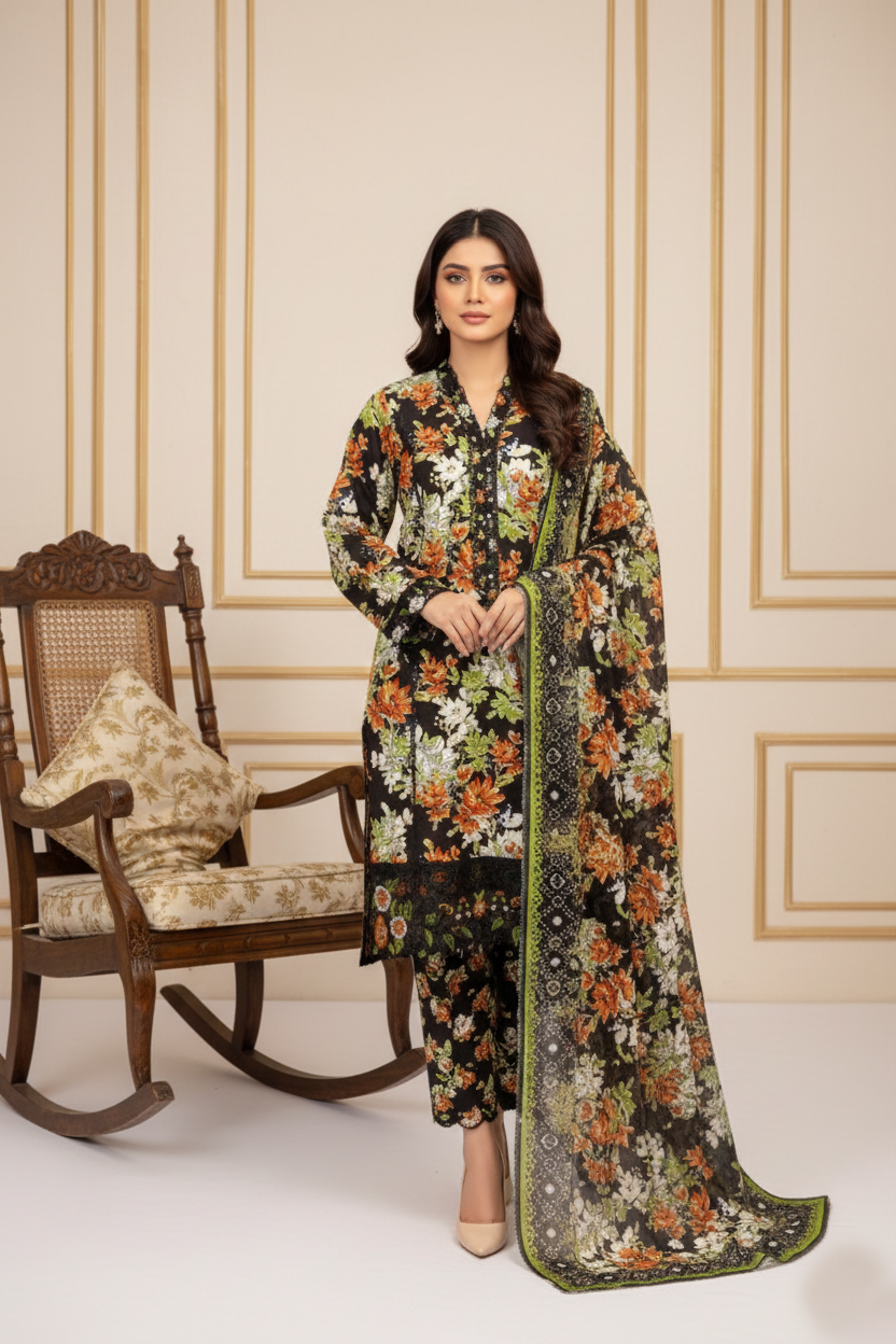 KHADDAR | RTW | SHIRT, TROUSER & DUPATTA