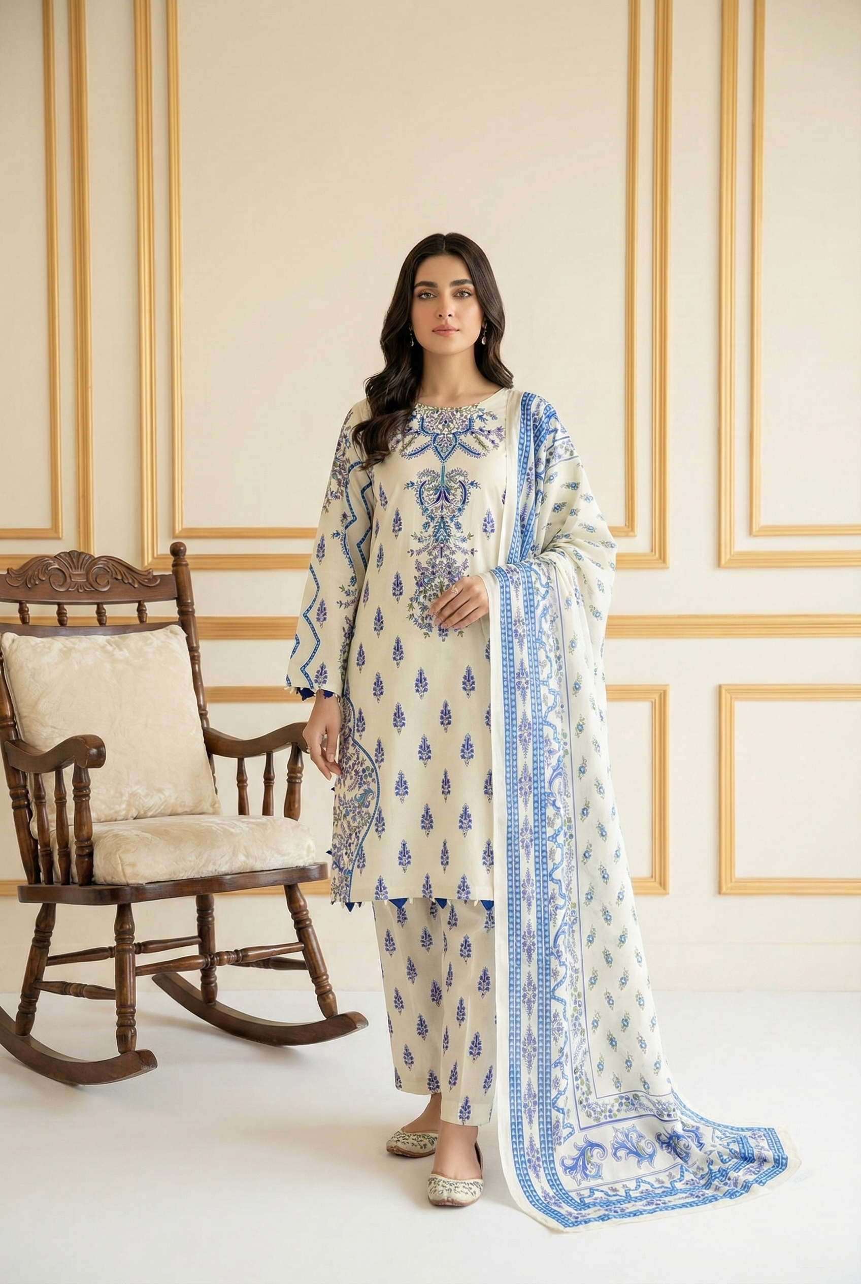 SILK | RTW | SHIRT, TROUSER & DUPATTA