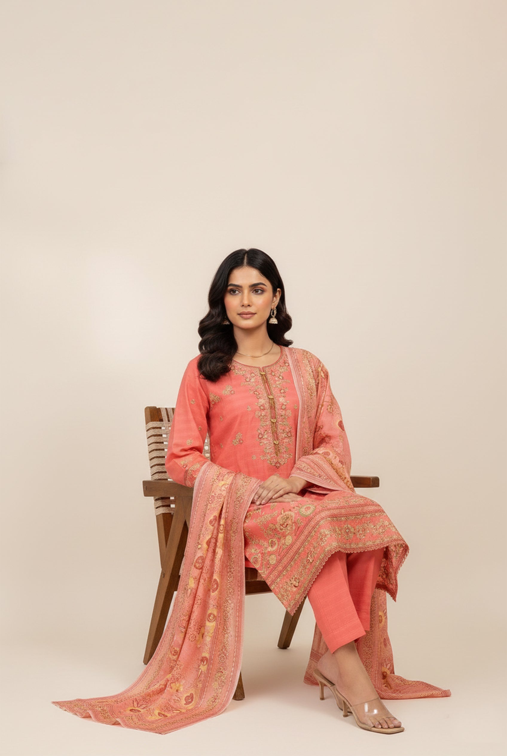 CAMBRIC COTTON | RTW | SHIRT, TROUSER & DUPATTA