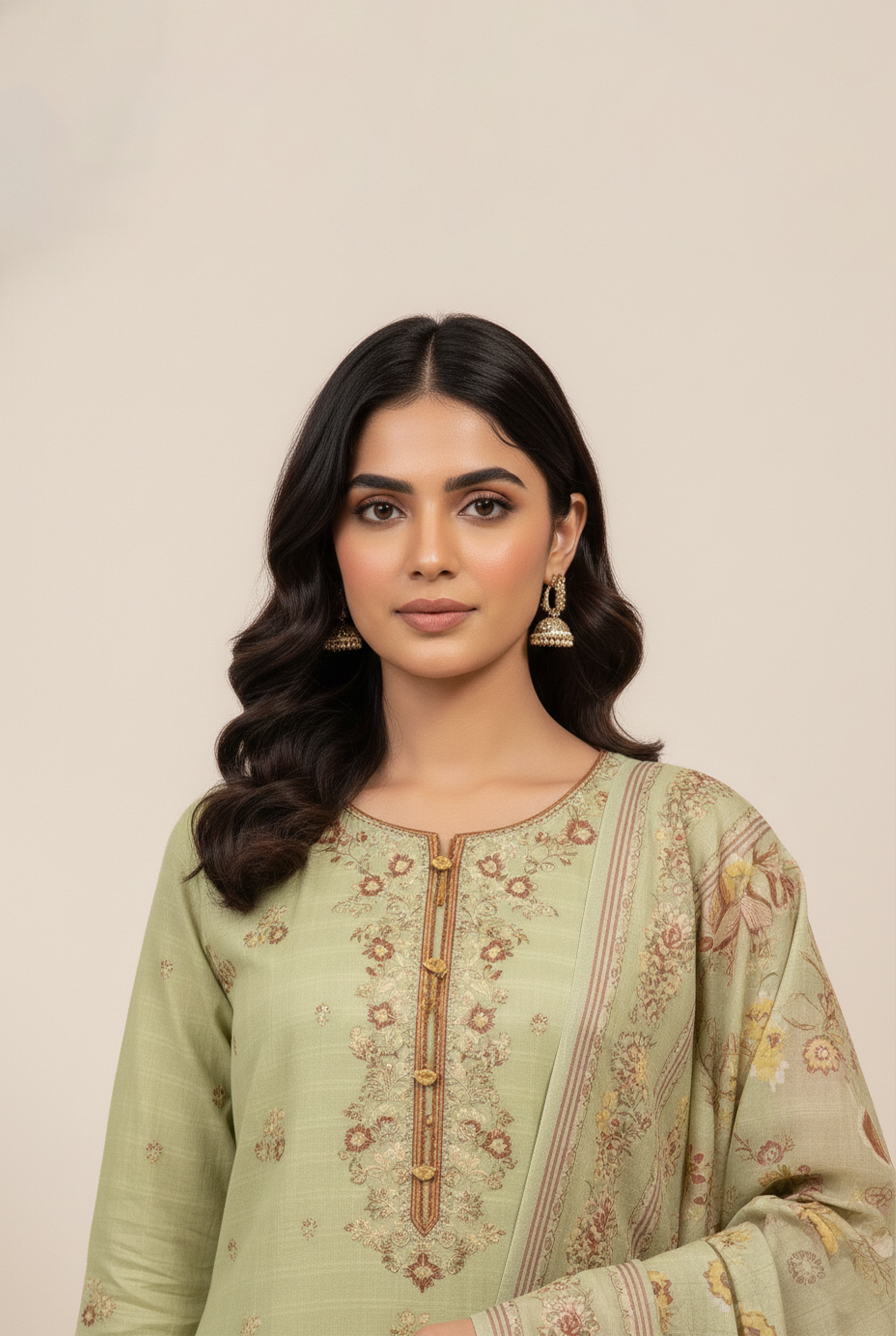 CAMBRIC COTTON | RTW | SHIRT, TROUSER & DUPATTA