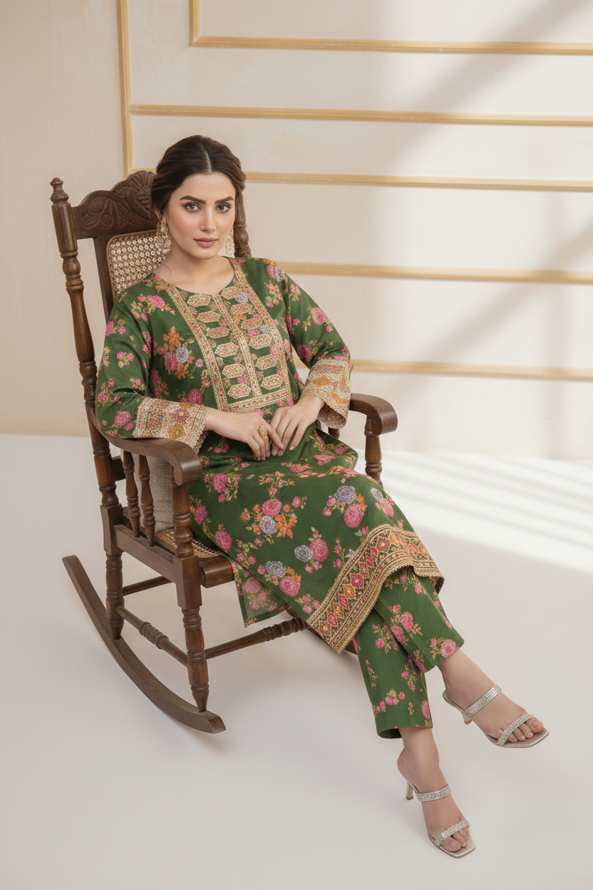 SILK | RTW | SHIRT, TROUSER & DUPATTA